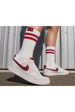 W Court Vision Lo Kadın Beyaz Sneaker Ayakkabı FQ7628-100 Image 1