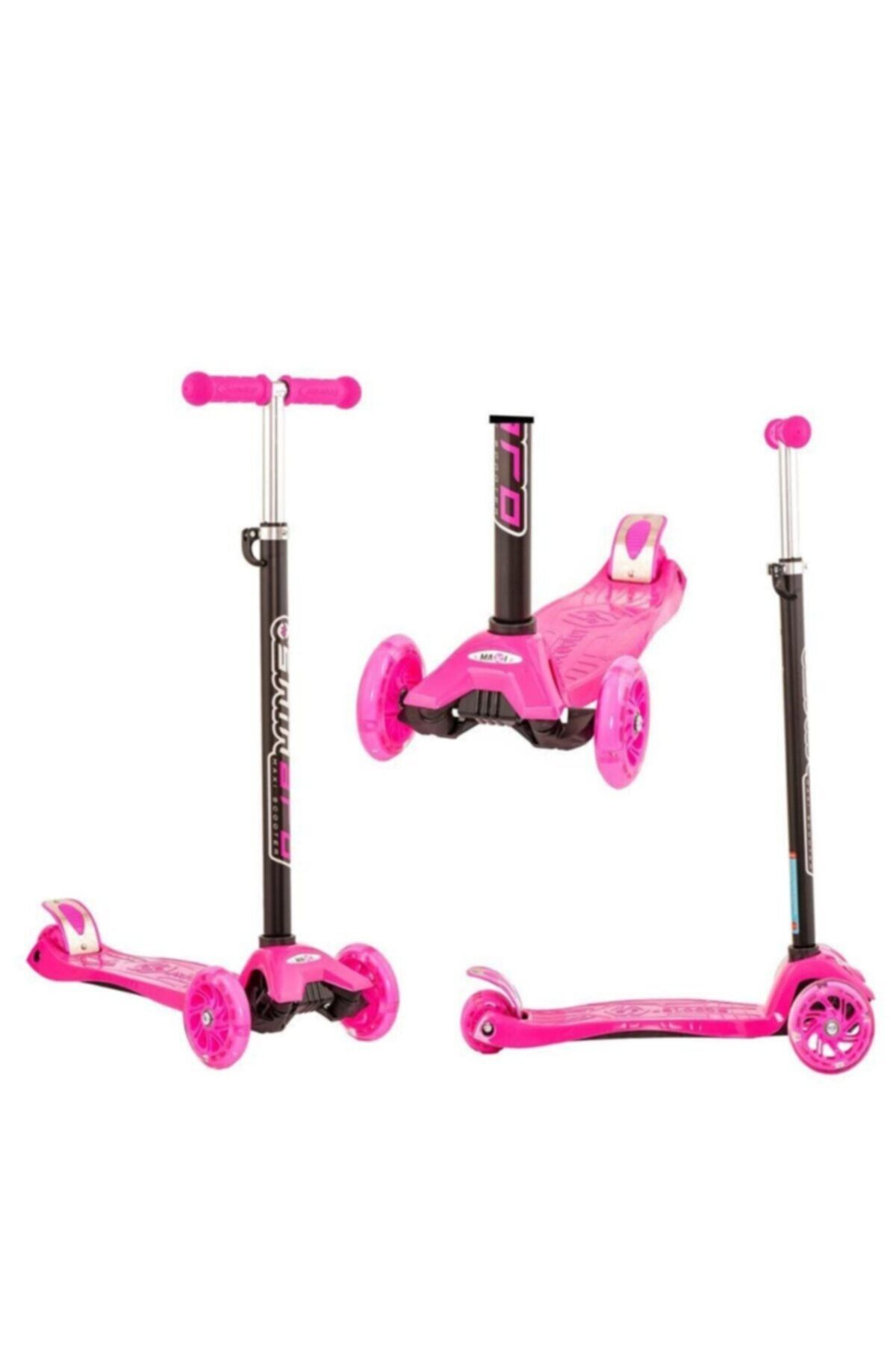 forsace led isikli 3 tekerlekli twist scooter pembe fiyati yorumlari trendyol