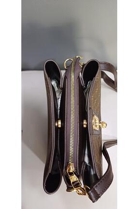 361 Çanta Kahve Noktalı Image 5