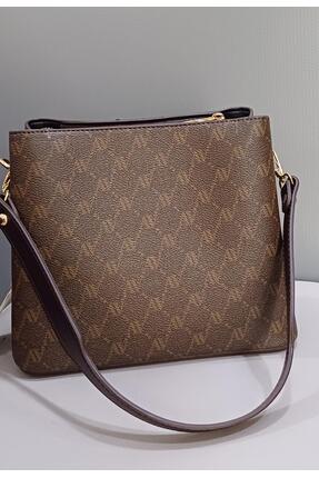 361 Çanta Kahve Noktalı Image 4