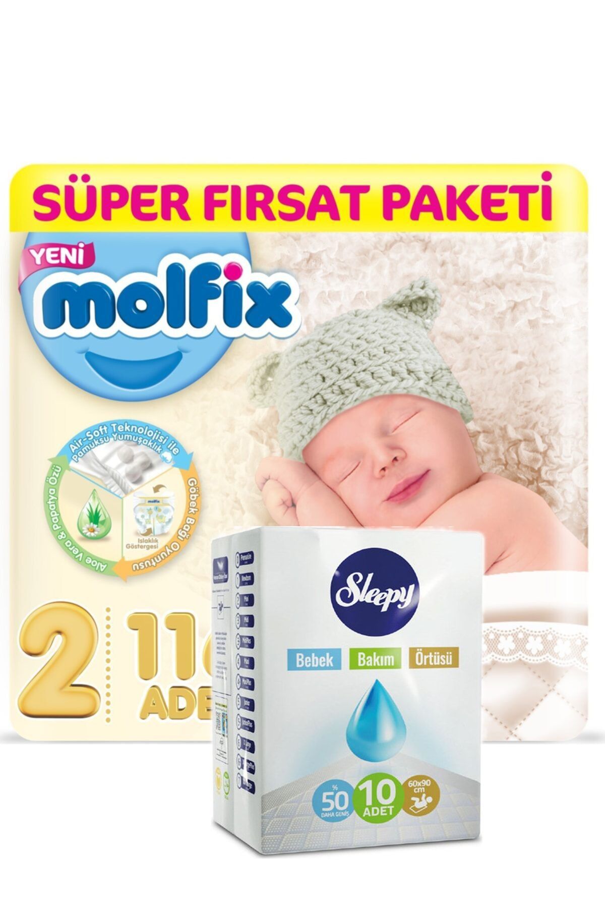 molfix 2 numara 112 li bebek bezi sleepy alt acma bezi 10 lu fiyati yorumlari trendyol