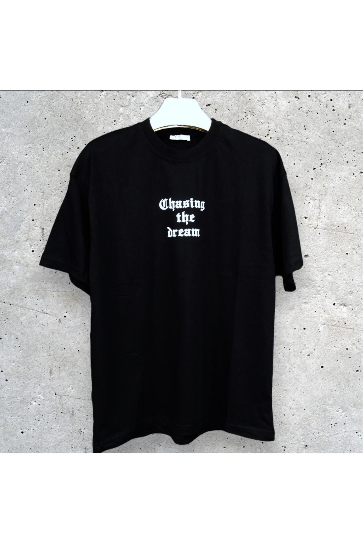 تی شرت آستین کوتاه مردانه اورسایز چاپ نخی یقه گرد