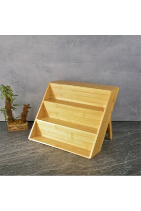Bambu Katlı Raf Image 0