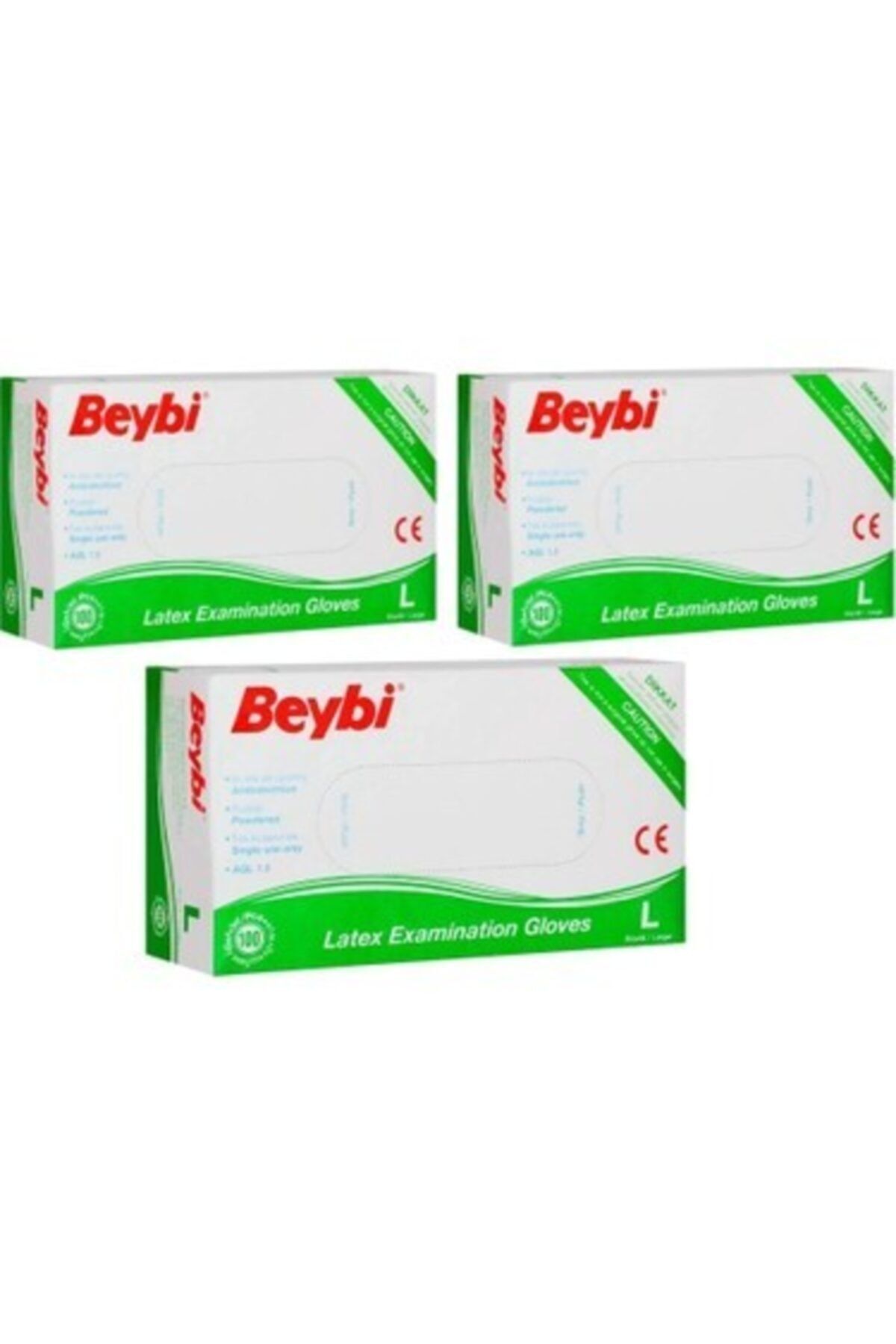 Beybi Pudralı Eldiven 100 Lü ( 3 Kutu) L Beden