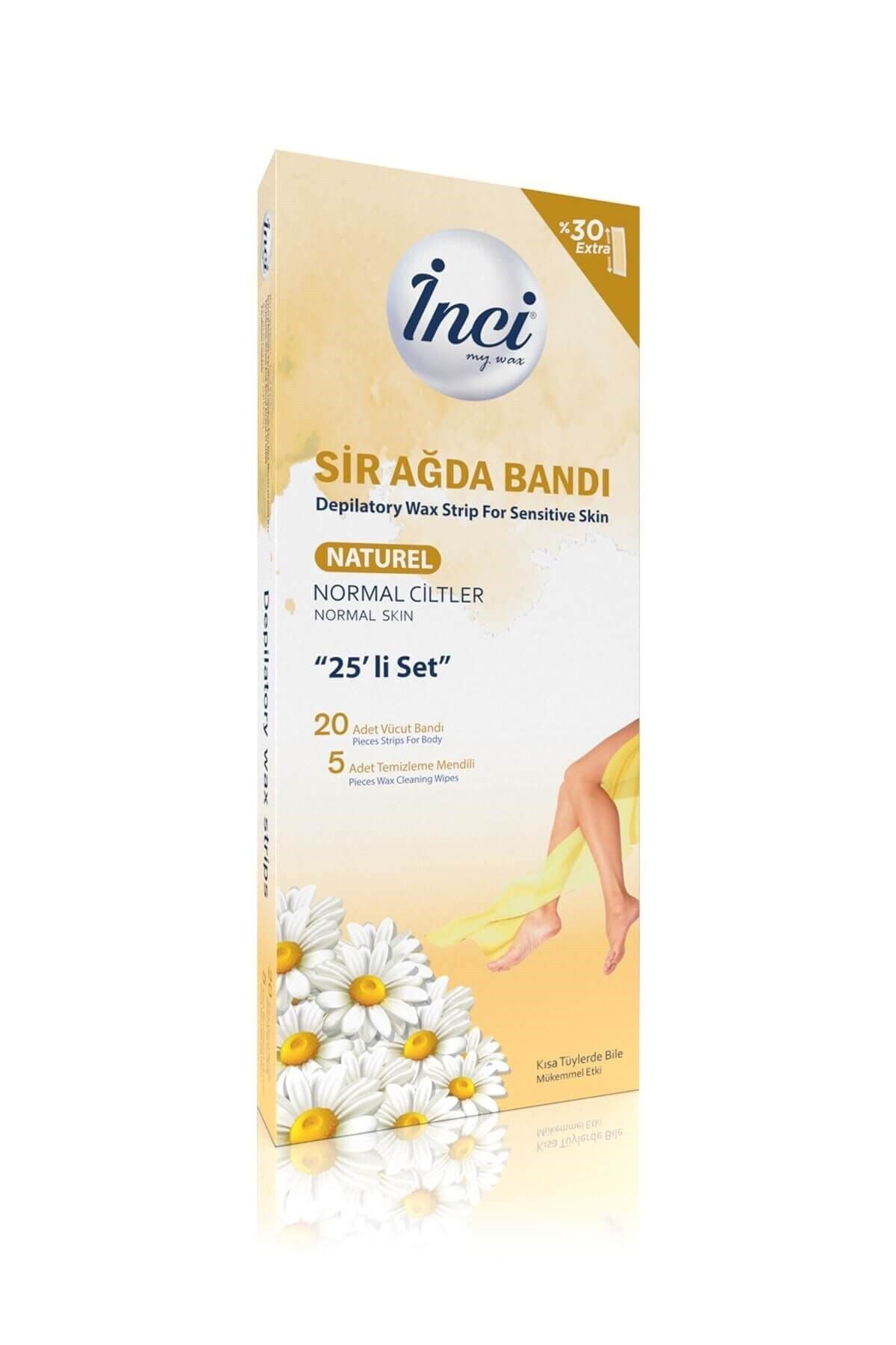 İnci Ağda Inci 25'li Naturel Sir Ağda Bandı