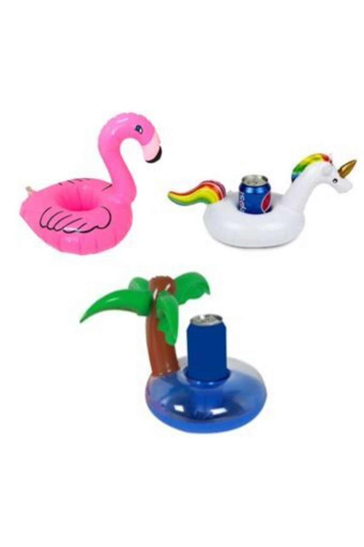 MİSSİNG Unicorn - Flamingo - Palmiye Havuz Deniz Bardak Tutucu