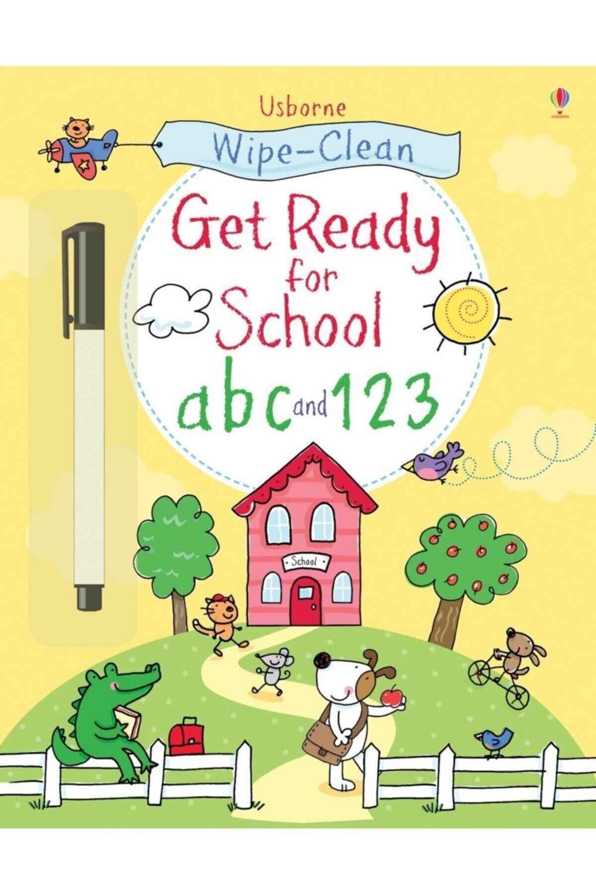 Usborne Wipe-clean Get Ready For School Abc And 123