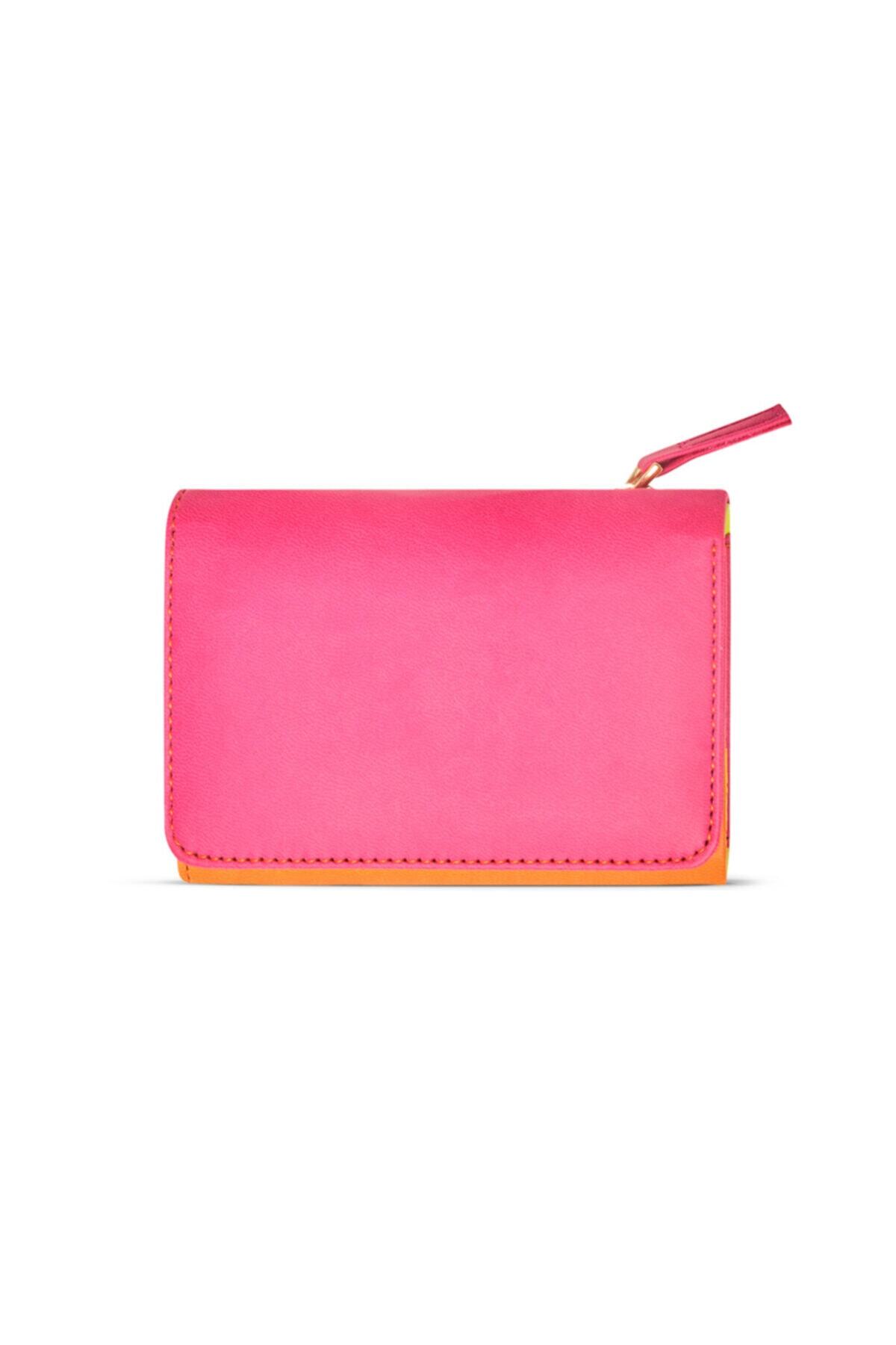 Case Look Kadın Deri Renkli Bozuk Para Bölmeli Cüzdan Fiona 04