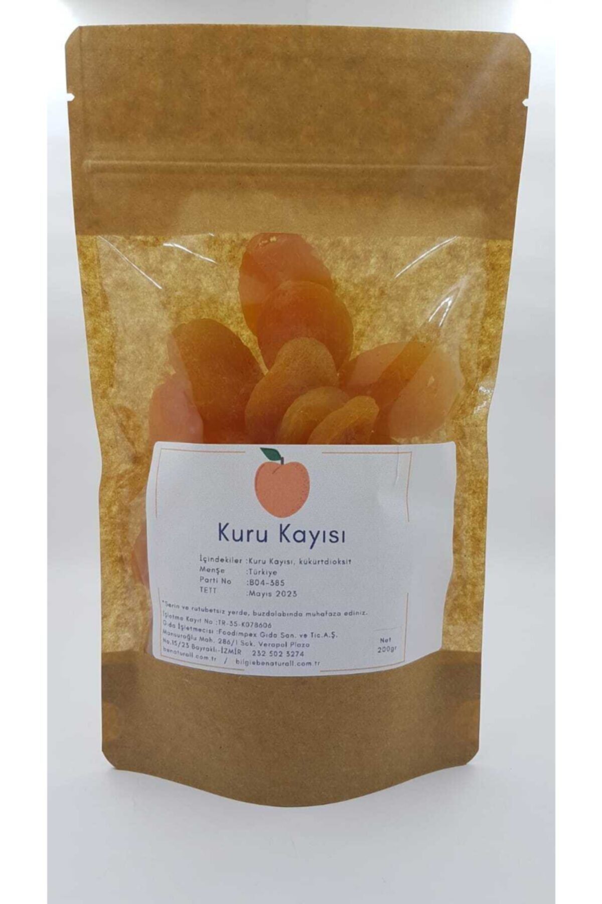 BeNaturall Kuru Kayısı 200gr