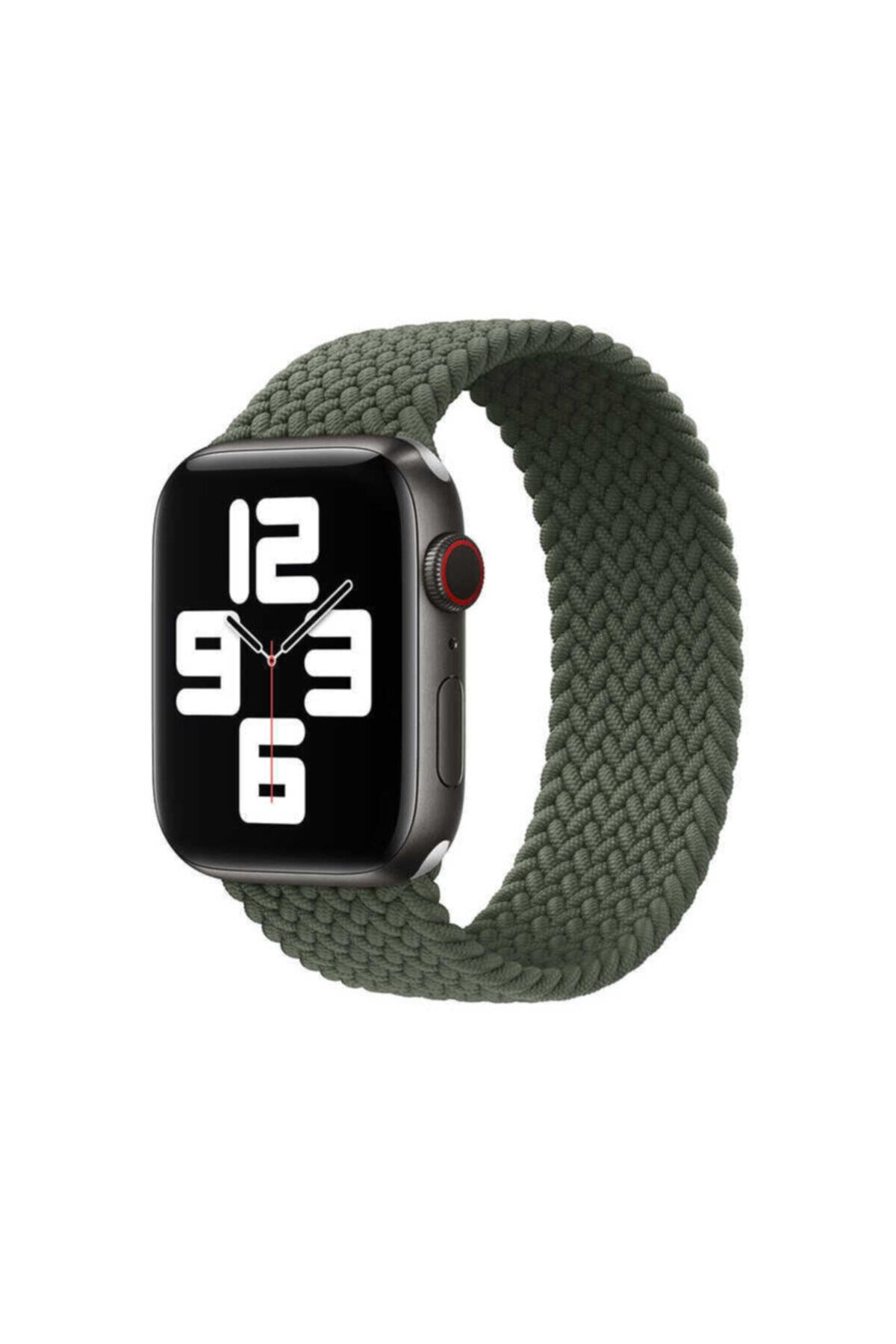 WIWU Apple Watch 38mm Kordon Uyumlu Braided Solo Loop Small Kordon