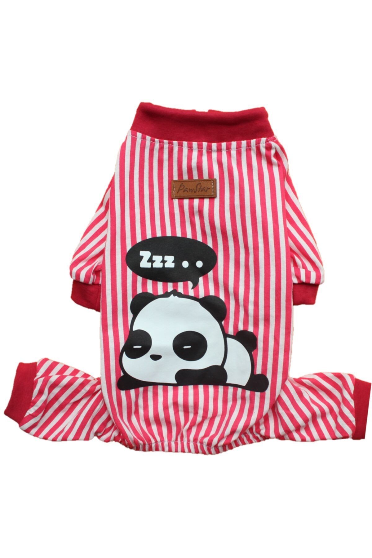 Pawstar Kırmızı Panda Penye Tulum Kedi Köpek Tulumu Kedi Köpek Kıyafeti