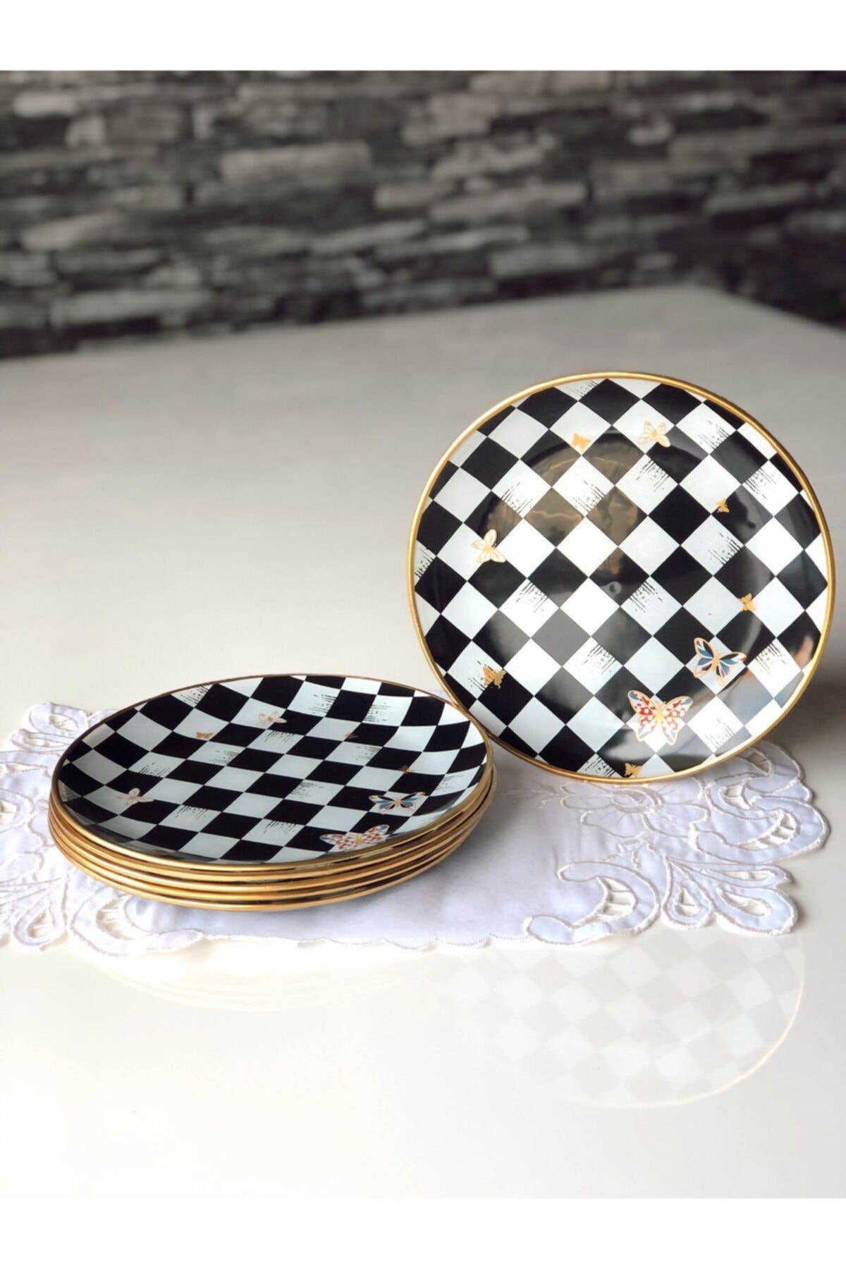 gurcuglass damali kelebekli pasta tabagi fiyati yorumlari trendyol