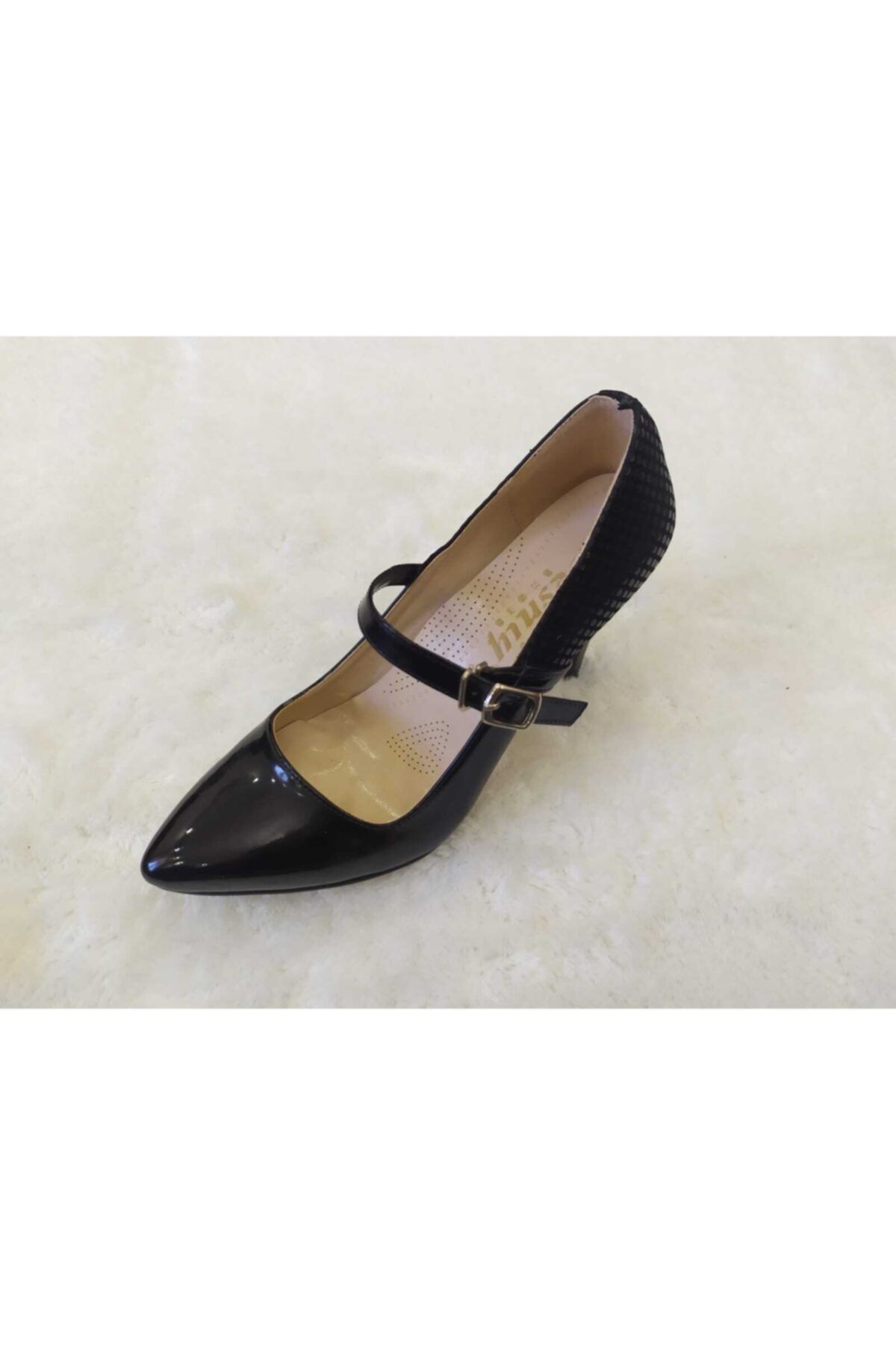 Desniy Siyah Stiletto Kadın Ayakkabı