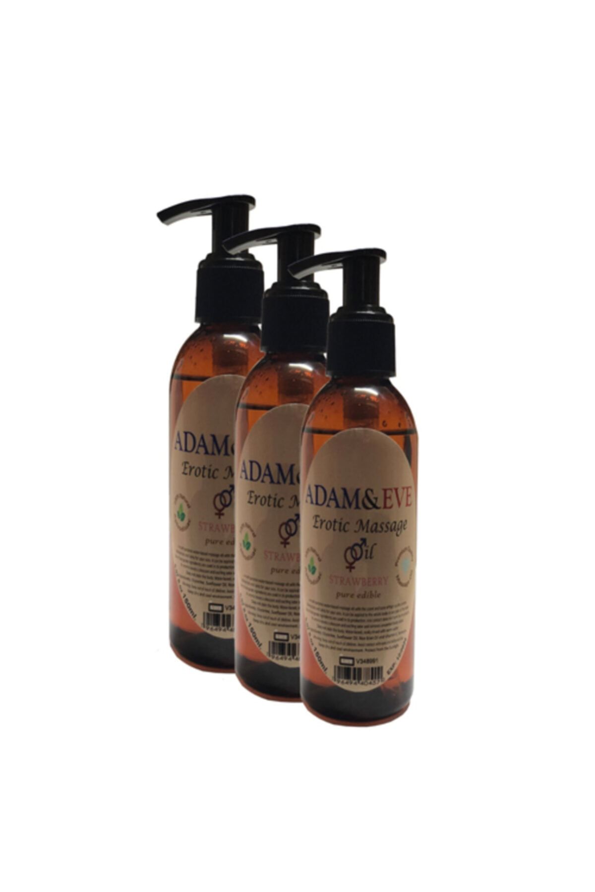 ADAMEVE Çilekli Masaj Yağı 125ml 3adt