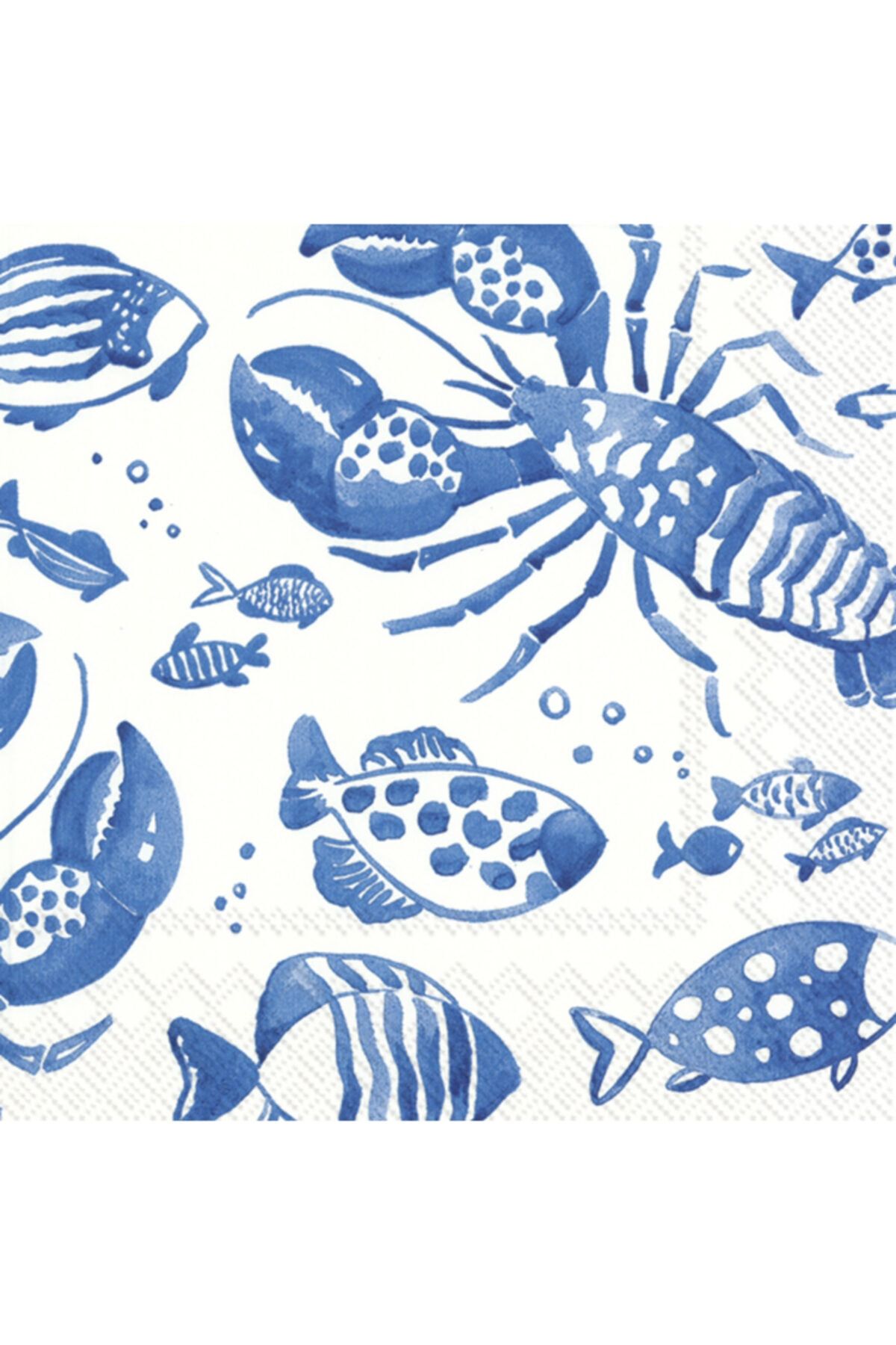 ihr made with love Catch Of The Day Whıte Blue -kâğıt Peçete