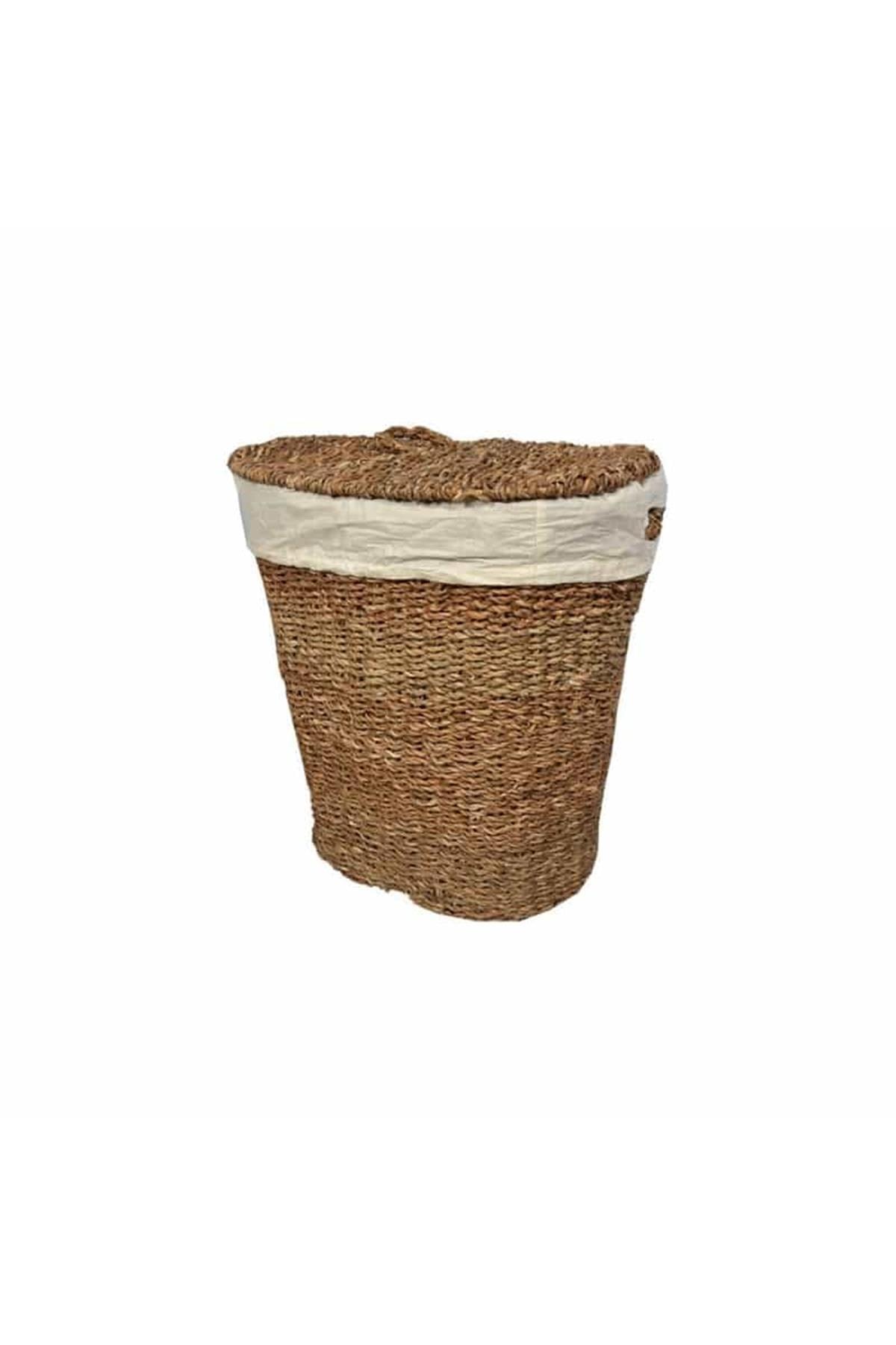 PANALI Naturel Kapaklı Hasrı Sepet Oval Bdı-09