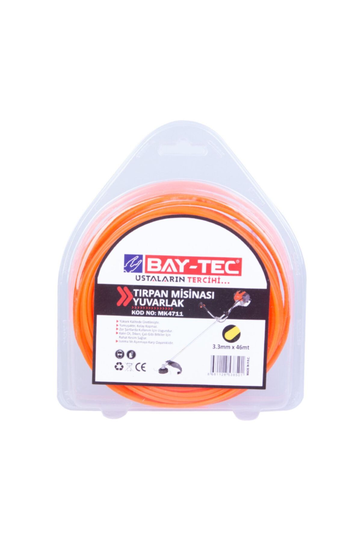 Baytec Yuvarlak Tırpan Misinası 3.3 mm 46 mt Mk4711