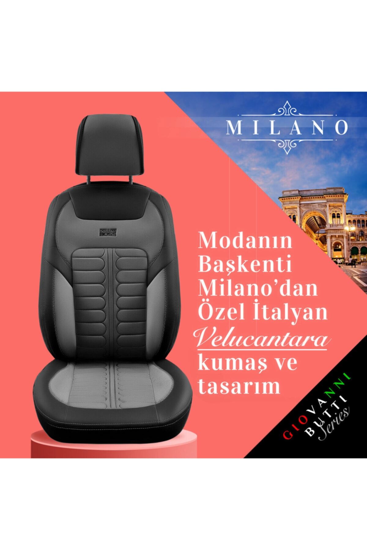 deluxe boss siyah deri giovanni butti milano serisi oto koltuk kilifi fiyati yorumlari trendyol