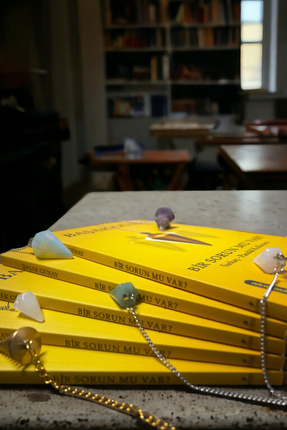 Aventurin Doğal Taş Pandül Tam Set Sarkaç Image 6