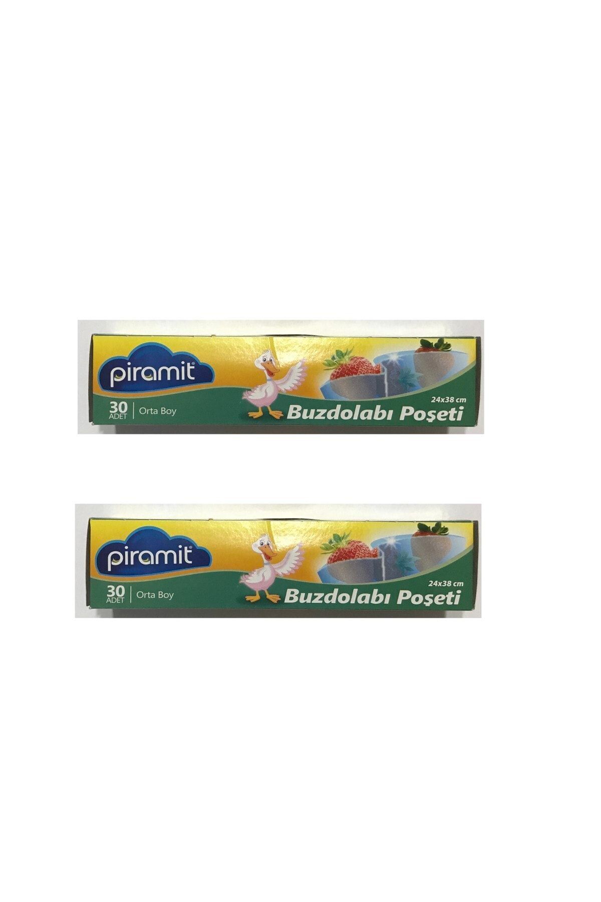 PİRAMİT Orta Boy Buzdolabı Poşeti 30 Lu X 2 Adet