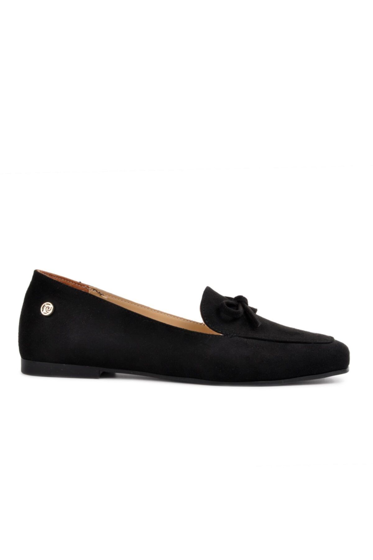 Pierre Cardin 51073 Siyah Süet Kadın Loafer Ayakkabı