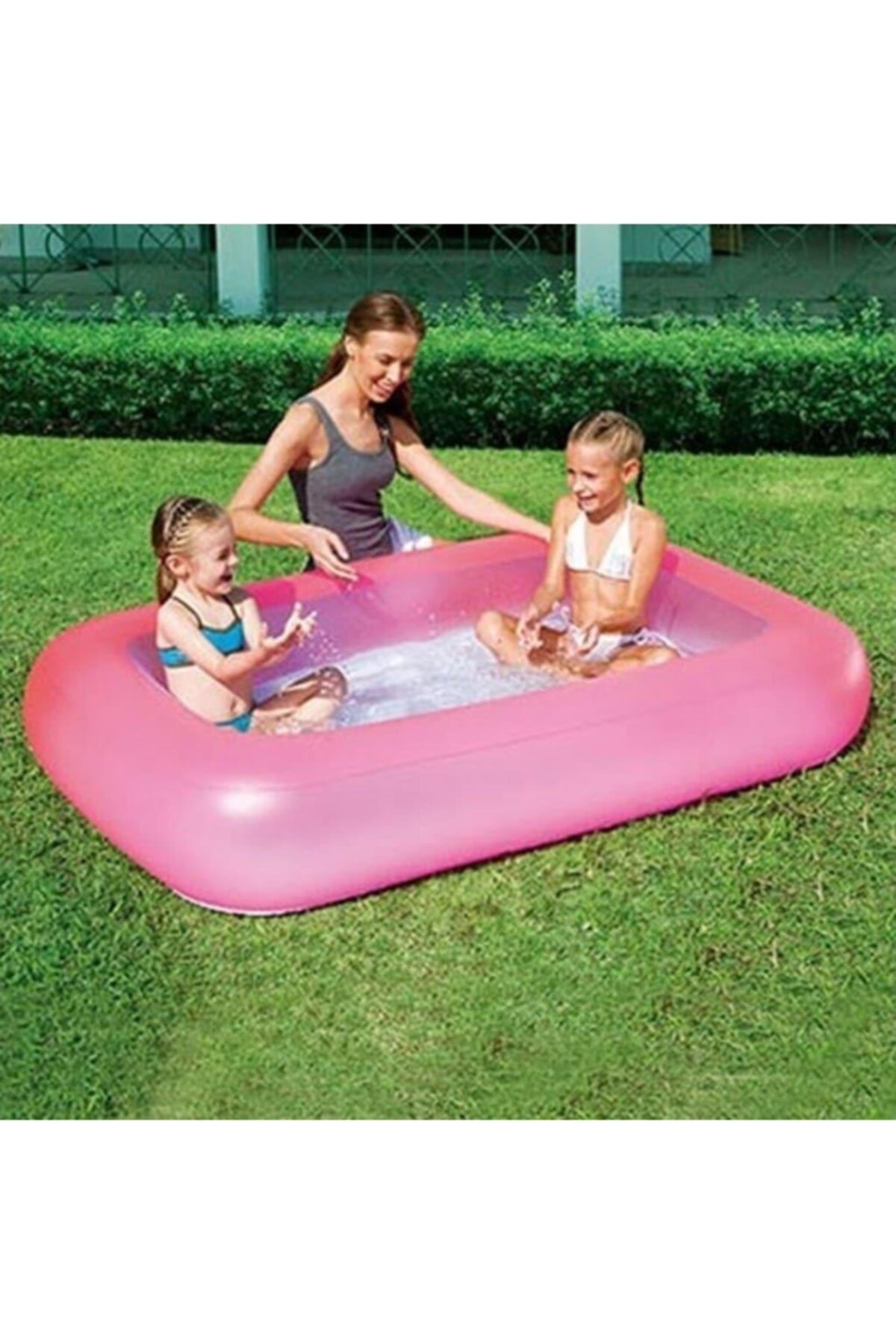 Trend Maison Bestway 51115 Şişme Çocuk Oyun Havuzu Pembe+mini Pompa