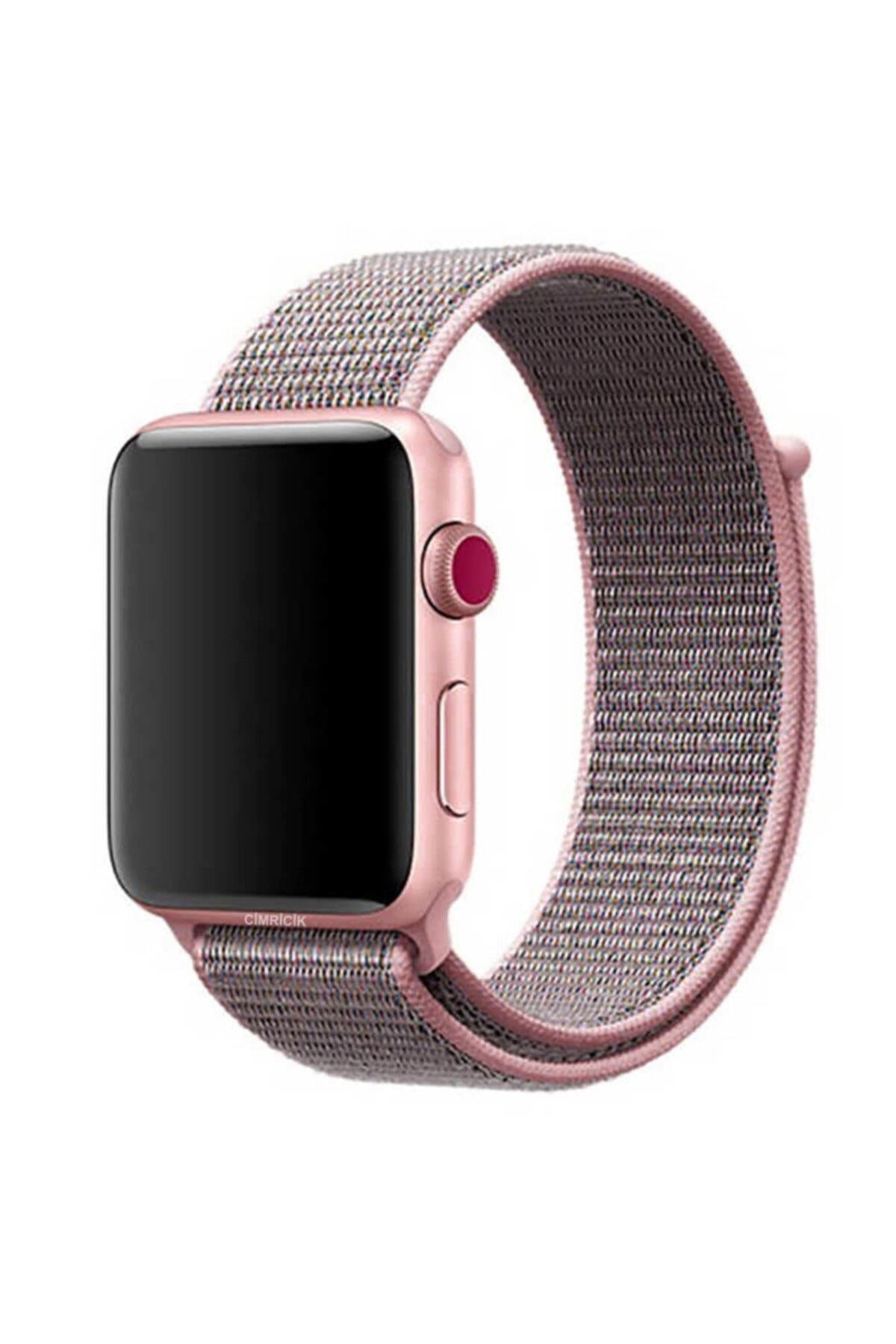 Cimricik Apple Watch 2 3 4 5 38 Mm 40 Mm Hasır Dokuma Spor Loop Kordon