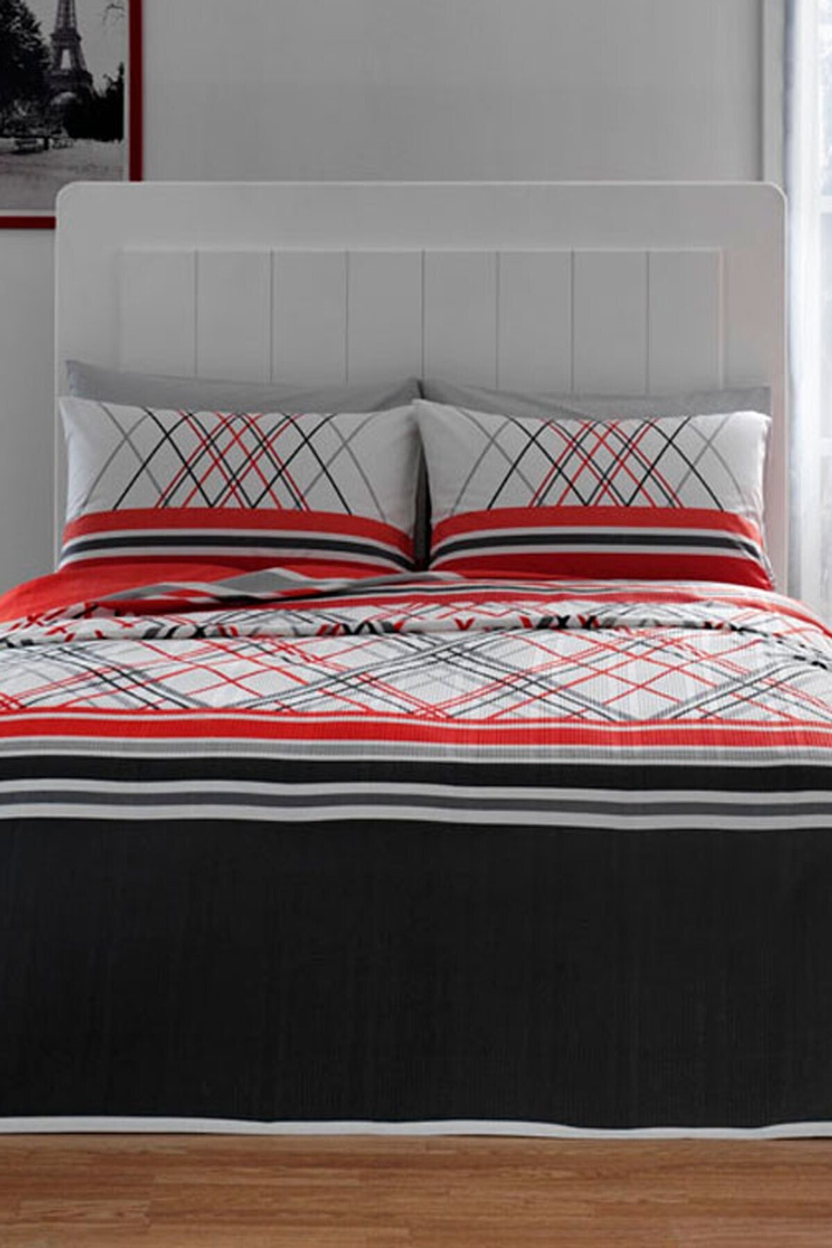 Tac Cift Kisilik Ranforce Nevresim Takimi Sandy V1 Kirmizi 60085007 Fiyati Yorumlari Trendyol