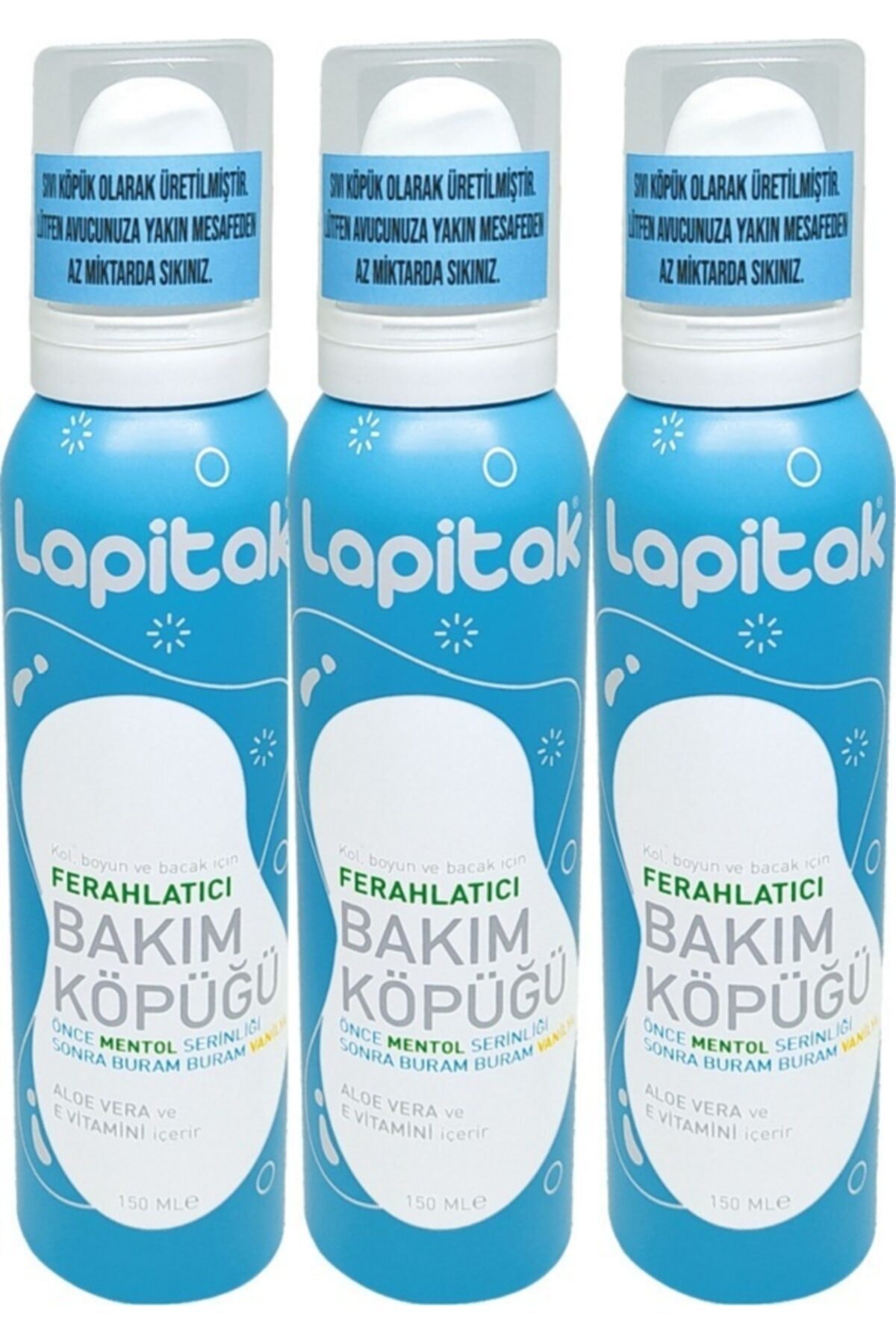 Lapitak Ferahlatıcı Bakım Köpüğü 150 ml 3 Kutu