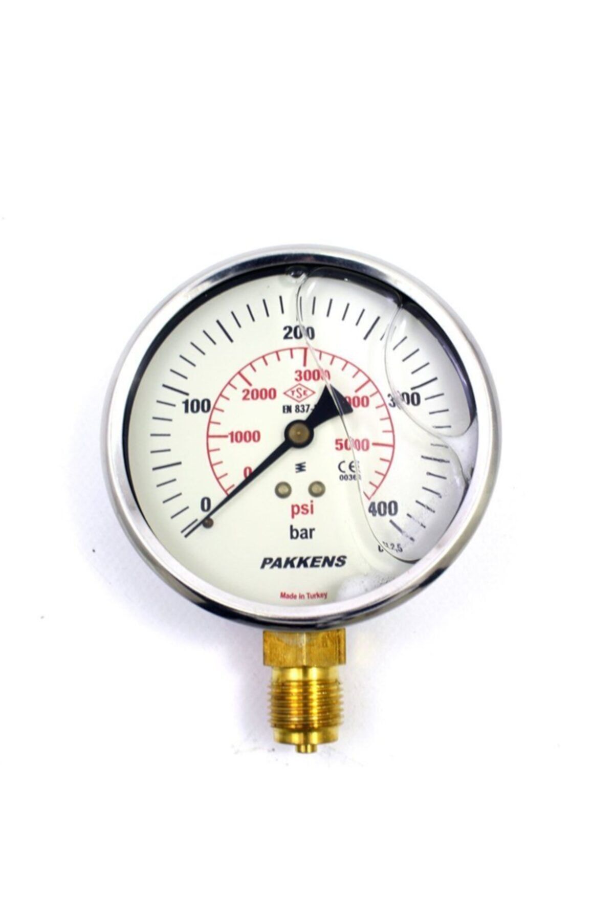 Pakkens Kompresör Manometre 400 Bar 63 Mm Gliserinli