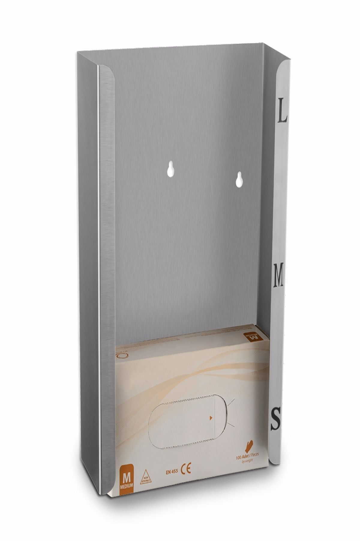 KGGOLDPAPER D244 Paslanmaz Çelik 3'lü Eldiven Dispanseri