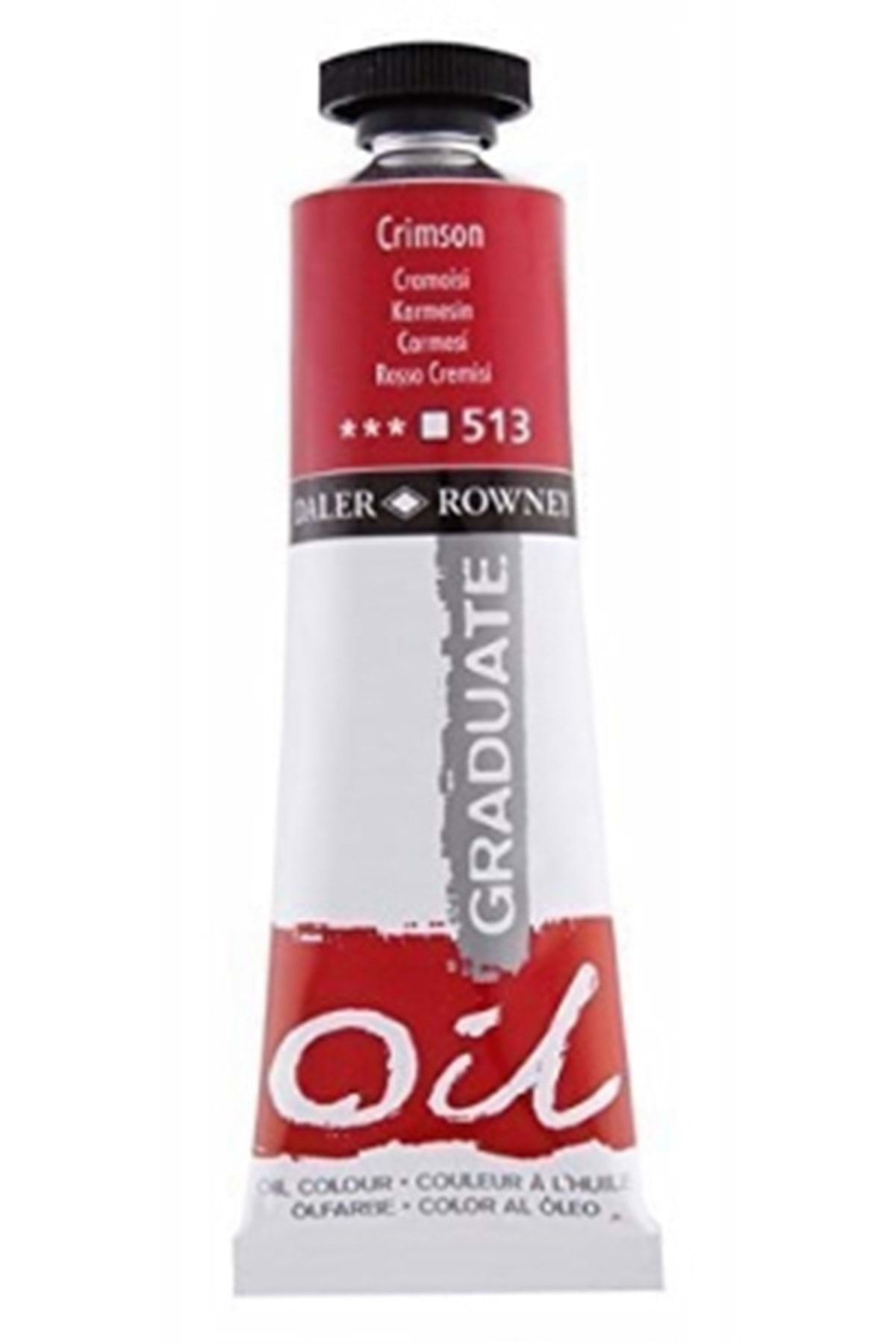 Daler Rowney Graduate Yağlı Boya Oil Color 38ml Crimson 117038513