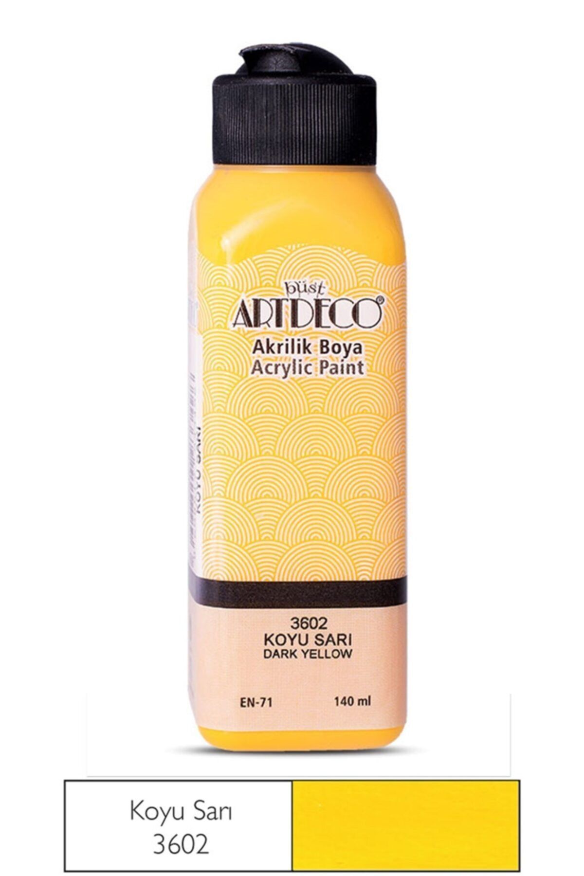 artdeco koyu sari akrilik boya 140 ml fiyati yorumlari trendyol