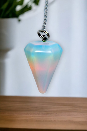 Kristal Kuvars Doğal Taş Pandül Tam Set Sarkaç Image 1