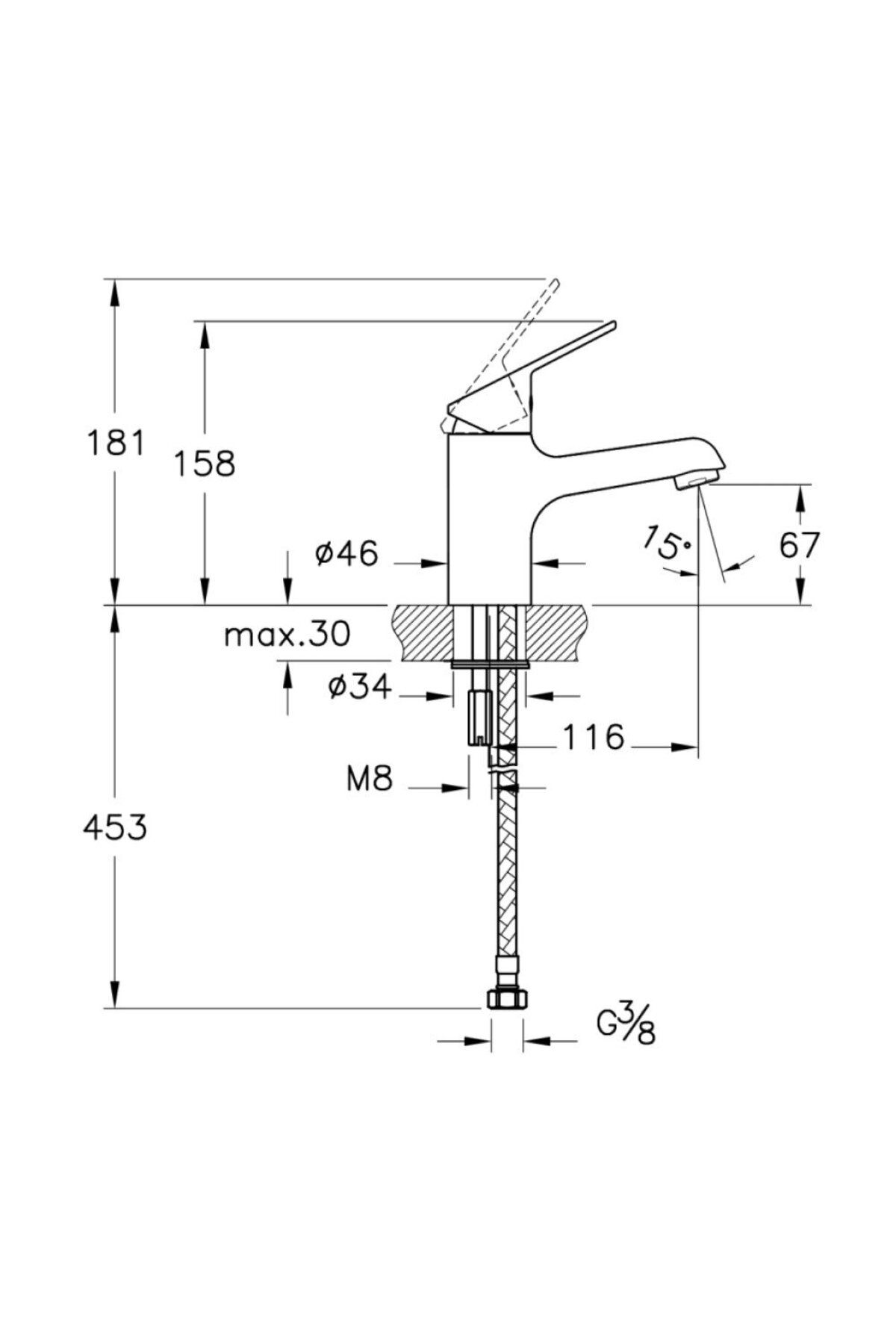 میکسر حوضه Artema Serenity A42912، کروم