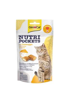 Nutri Pockets Peynir Taurin Kedi Ödül Maması Tablet 1 Adet 60 Gr Image 0