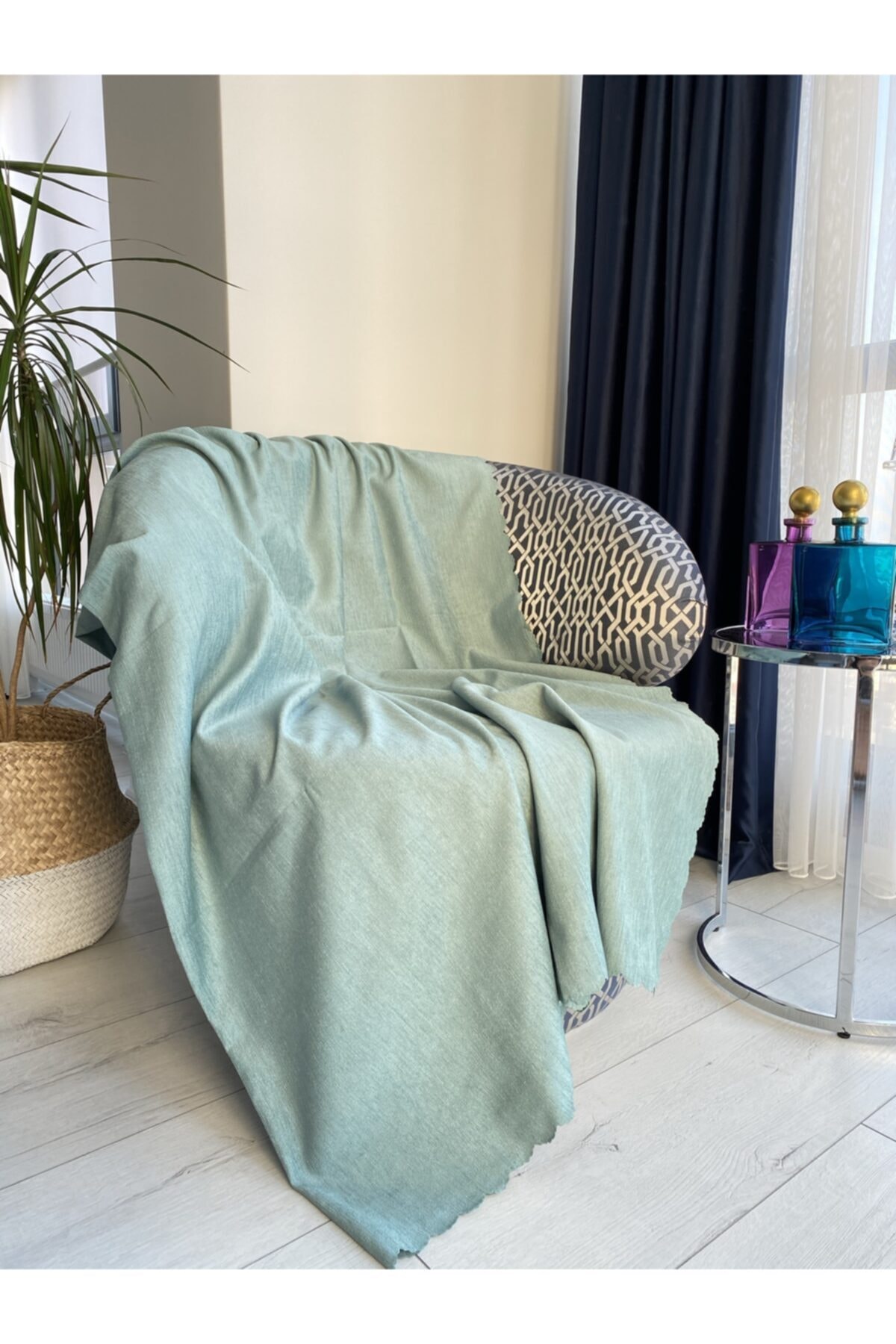 kochan manifatura su yesili cift tarafli kaymaz koltuk ortusu cekyat ortusu fiyati yorumlari trendyol