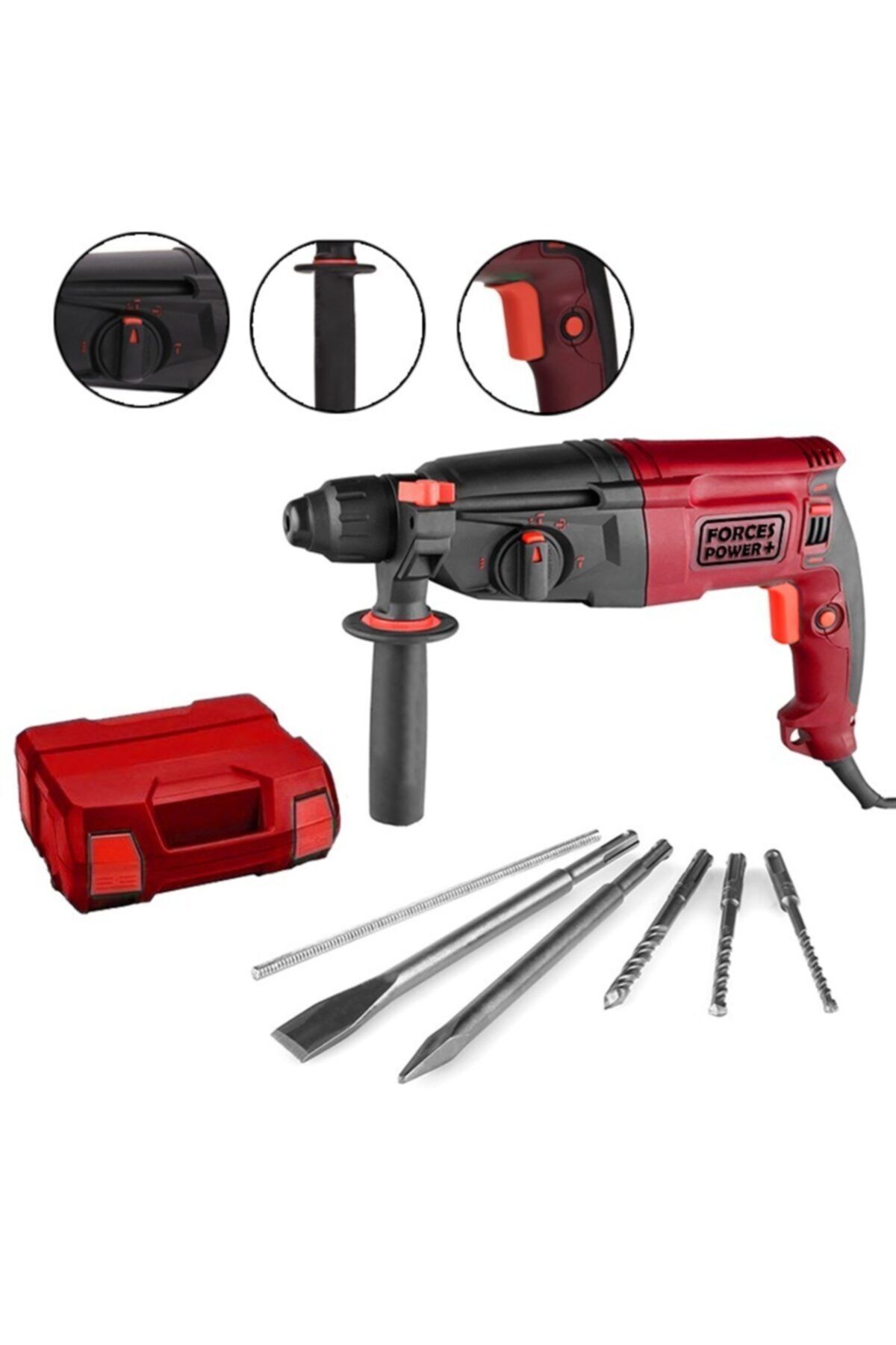 forces power Forces&power Germany 3100 W 5.1 J Komple Otomatik Sjs Metal Şanzıman Kırıcı Delici Hilti Seti