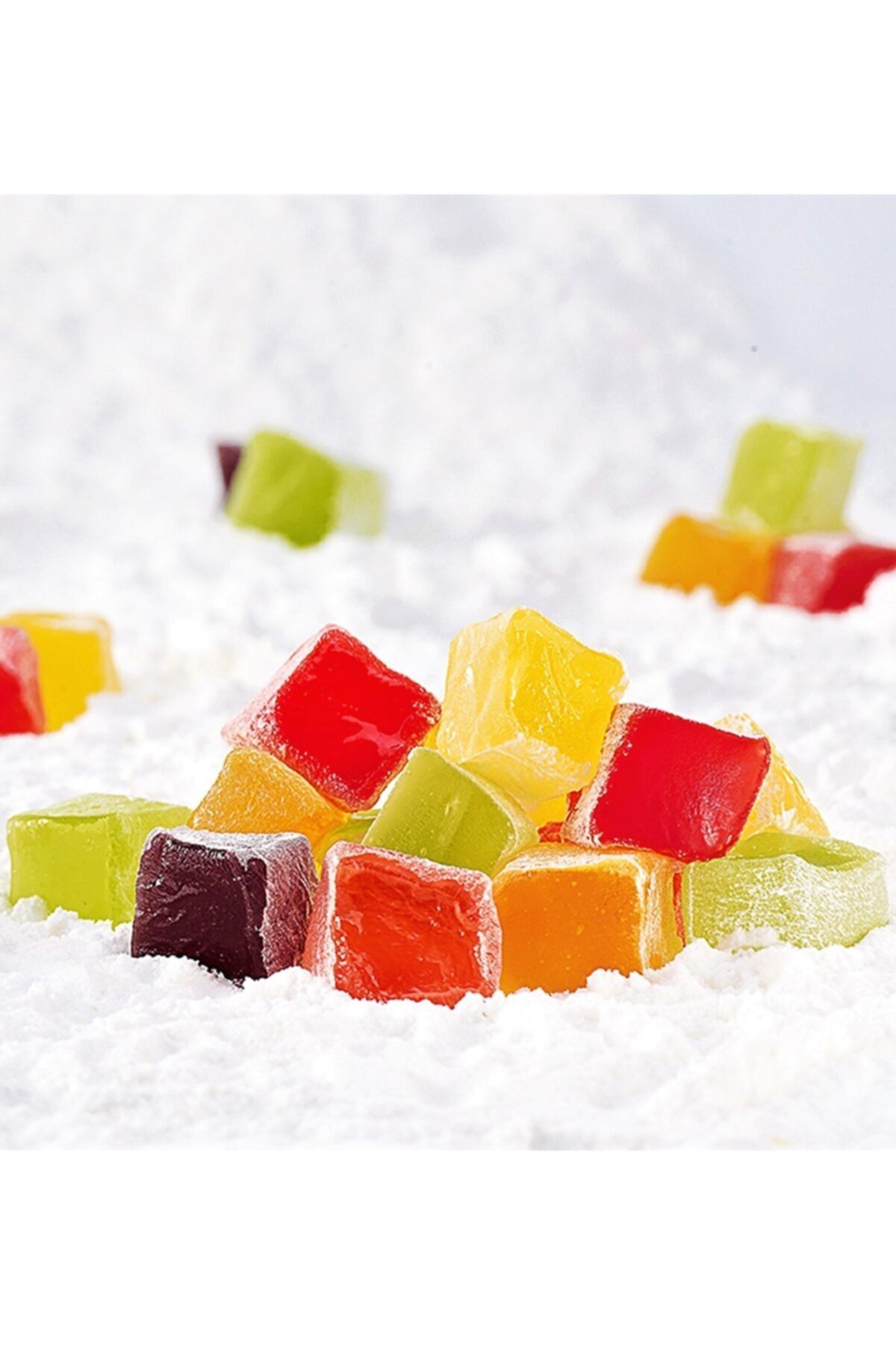 Şekerci Ali Galip 500 G Pudra Şekerli Mini Meyve Aromalı Lokum