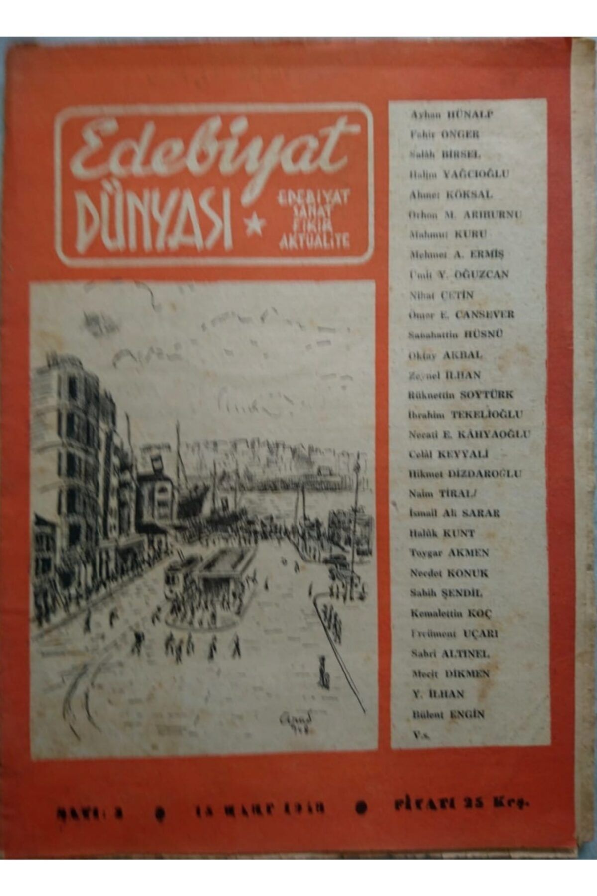 SIRAT Edebiyat Dünyası - 15 Günlük Dergi (no 3, Yıl 1948)