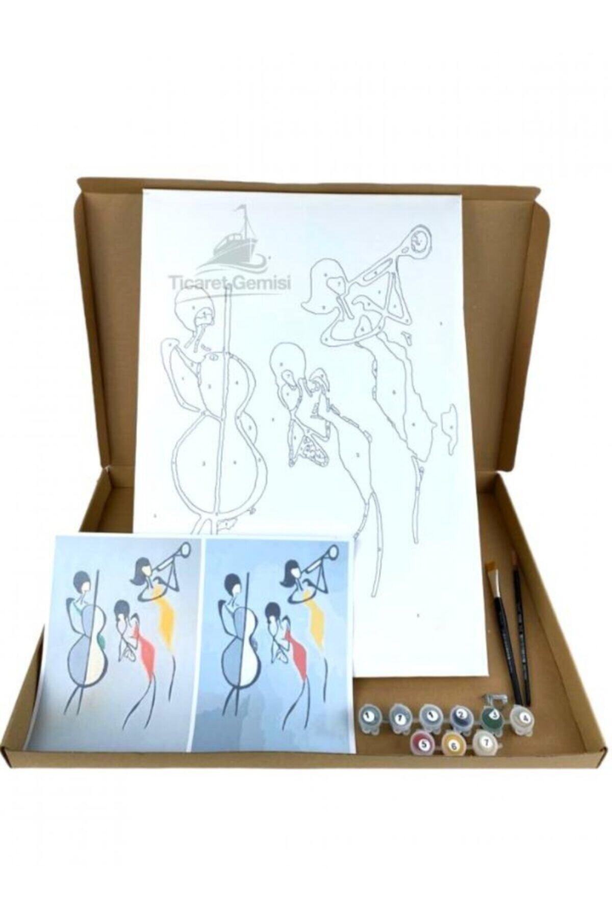 O Yannis 35x50 Rakamlarla Boyama Seti Firca Hediyeli 100 Pamuk Tuval Seklinde Cerceveli Fiyati Yorumlari Trendyol