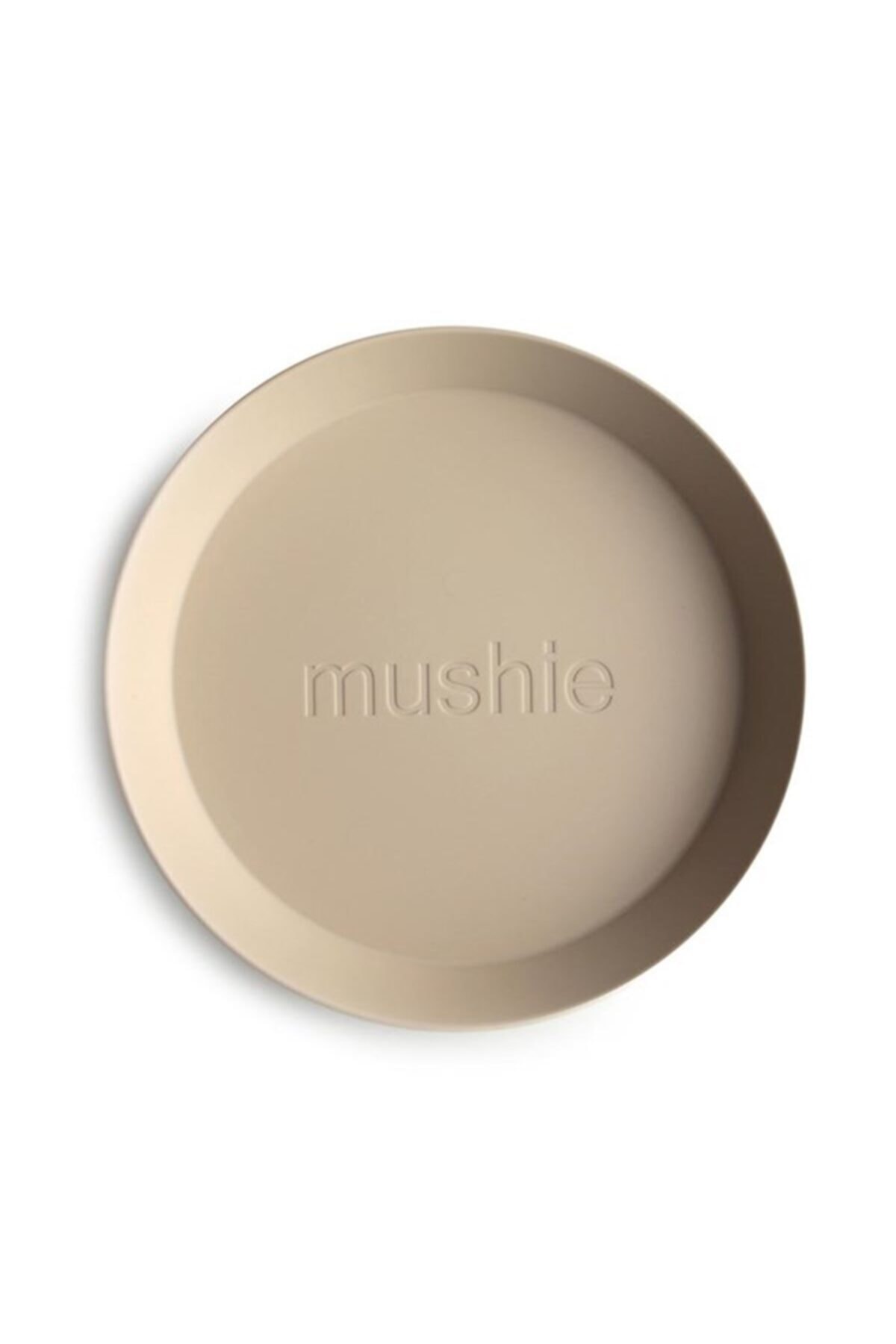 Mushie Dinner Plate Single Round Vanilla - Tabak Tekli Vanilya Rengi