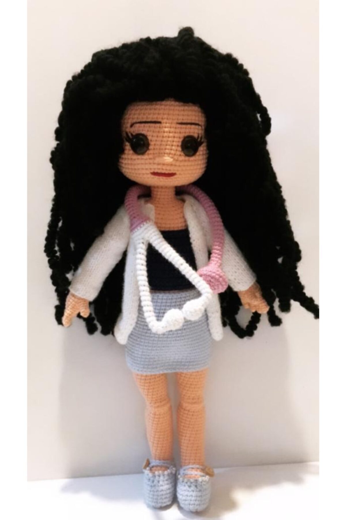 OYUNCAKPARK Doktor Bebek Amigurumi Organik Oyuncak