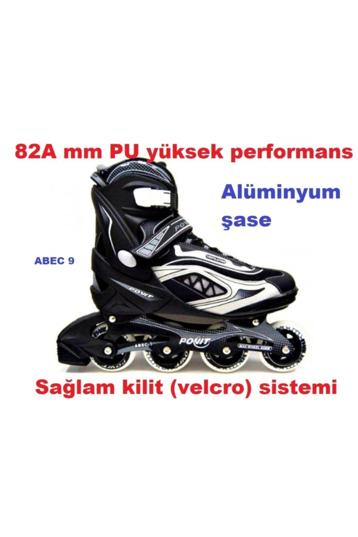 Povit Pu Silikon Tekerlek Abec-9 Profesyonel Paten