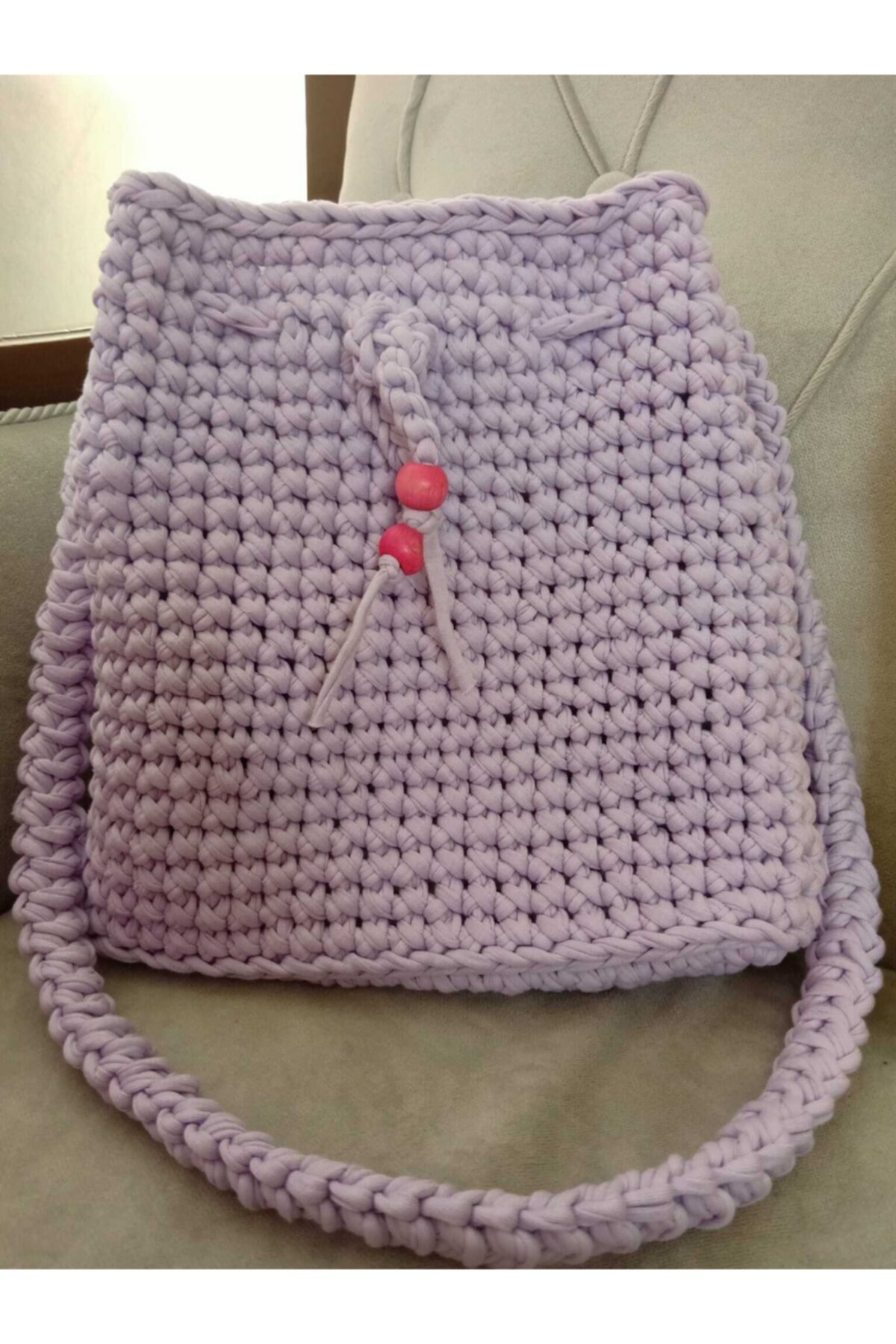 usta elişi Mor  Çanta