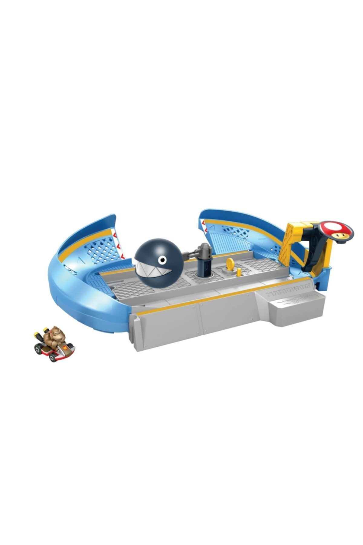 HOT WHEELS Mario Kart Çılgın Yaratıklar Oyun Seti Serisi - Chain Chomp Challenge Seti Gcp26-gky48