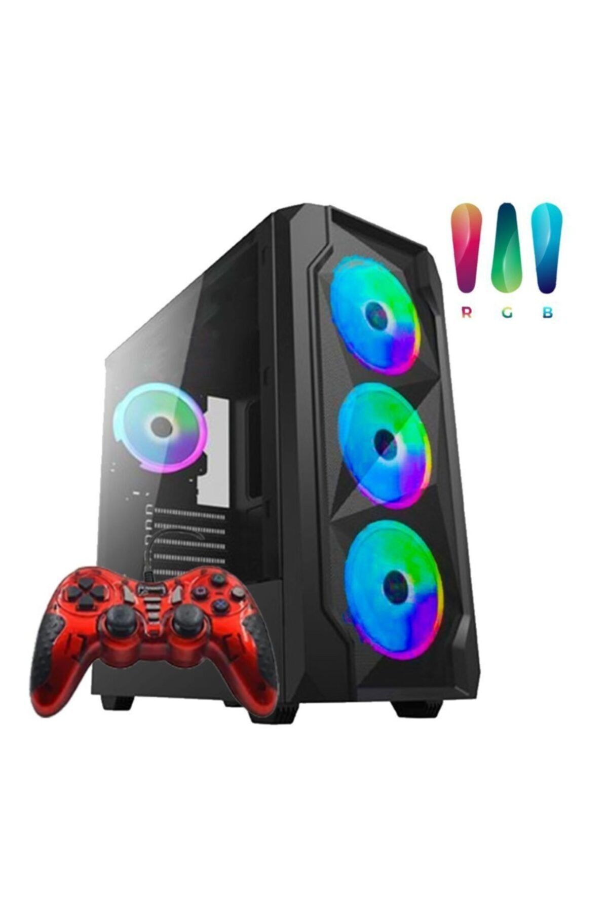Aizen Sl0 I3-10100f 8 Gb Ram 500 Hdd 128 Ssd 4gb Gtx750ti Gaming Pc