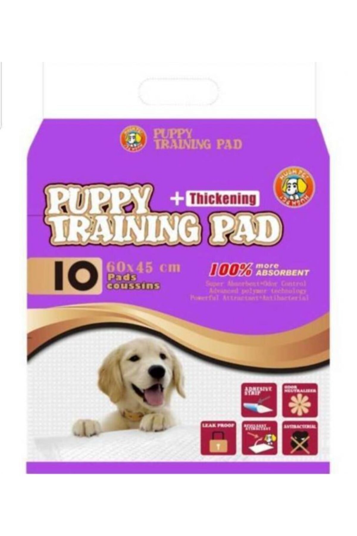 Petzanya Huspet Ultra Emici Yavru Köpek Çiş Eğitim Pedi 60x45cn 10 Lu