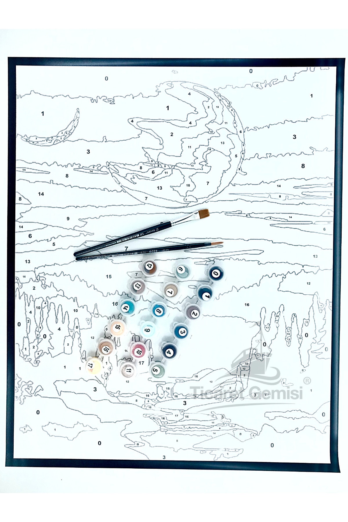 Hobi Sepeti 50x60 Sayilarla Boyama Seti Ve Kasnaksiz Firca Pamuk Kanvas Fiyati Yorumlari Trendyol