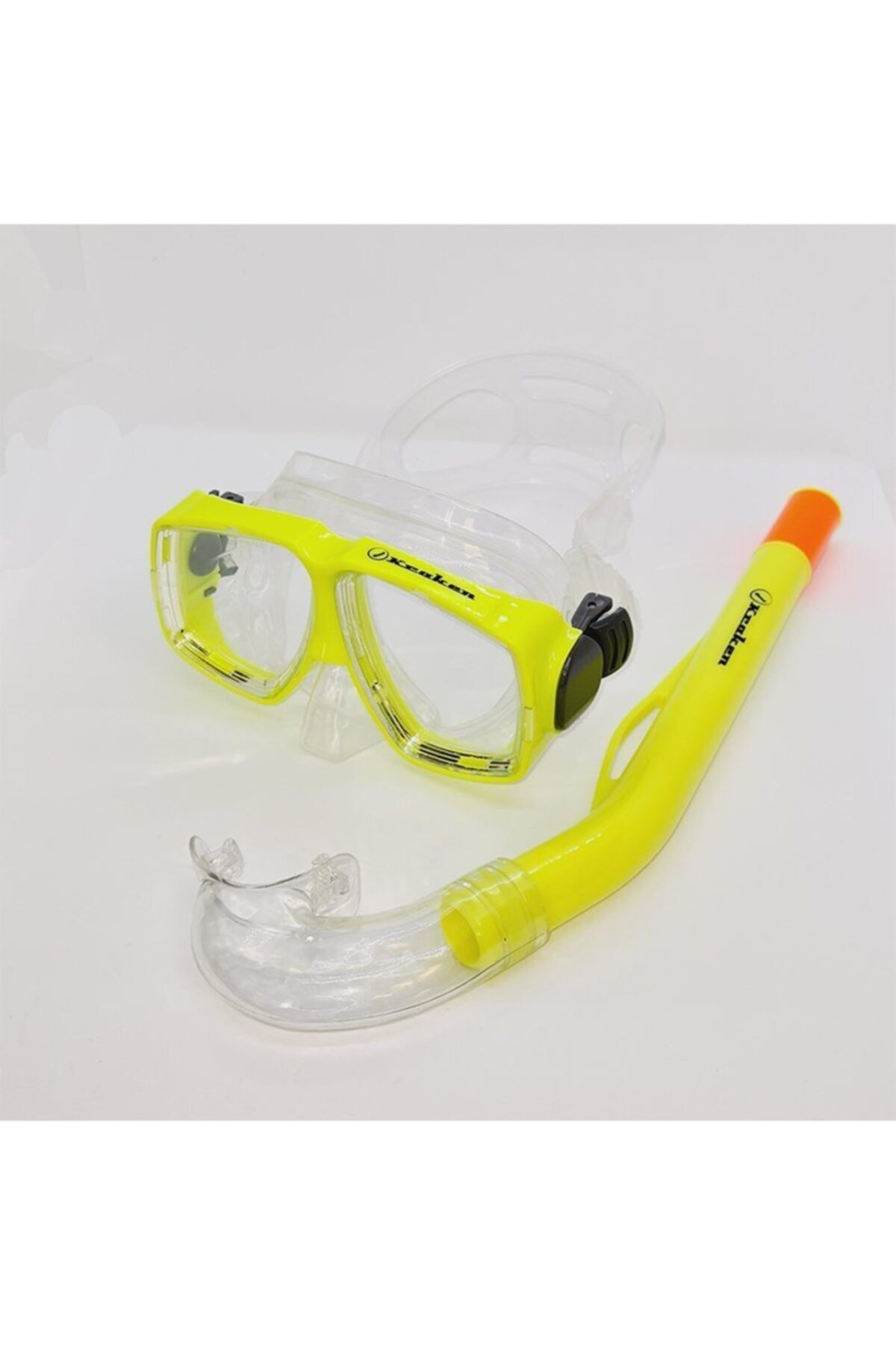 KRAKEN Maske Şnorkel Set M366/sn67 - Sarı